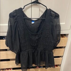 Elegant Black Women's Top